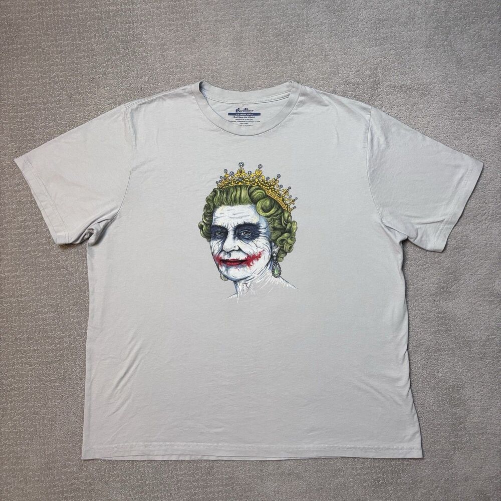 Threadless God Save the Villain! Graphic T-Shirt Streetwear Art Urban USA Sz XXL